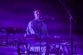 James Blake in concert at Governors Ball Royalty Free Stock Photo