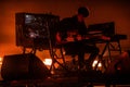 James Blake in concert at Governors Ball Royalty Free Stock Photo