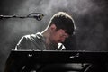 James Blake in concert at Governors Ball Royalty Free Stock Photo