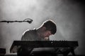 James Blake in concert at Governors Ball Royalty Free Stock Photo