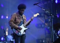Michael Kiwanuka in concert at Governors Ball Royalty Free Stock Photo