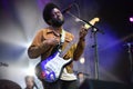 Michael Kiwanuka in concert at Governors Ball Royalty Free Stock Photo