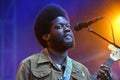 Michael Kiwanuka in concert at Governors Ball Royalty Free Stock Photo