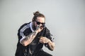 Post Malone in concert at Governors Ball Royalty Free Stock Photo
