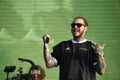 Post Malone in concert at Governors Ball Royalty Free Stock Photo