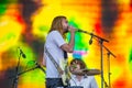 Tame Impala in concert at Governors Ball Royalty Free Stock Photo