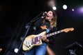 Warpaint in concert at Governors Ball Royalty Free Stock Photo