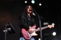 Warpaint in concert at Governors Ball Royalty Free Stock Photo