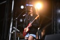 Warpaint in concert at Governors Ball Royalty Free Stock Photo