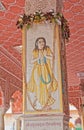 Govind Dev Ji Temple decorated pillar in Jaipur India