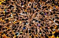 Govinda players gather together under Dahi Handi Royalty Free Stock Photo