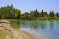 Govino beach in Gouvia, Corfu, Greece Royalty Free Stock Photo