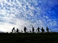 Gowes bike nature sky morning