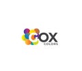 GOX Colors Company Logo Design Concept