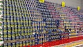 The Goya canned peas and beans display at a Bravo Market Grocery Store in Orlando, Florida