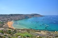 Gozo island landscape, Ramla Bay beach, Malta