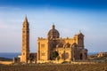 Gozo, Malta - The Basilica of Ta` Pinu at sunset