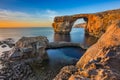 Gozo, Malta - The beautiful Azure Window at sunset Royalty Free Stock Photo