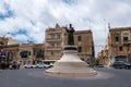 Malta, Gozo, Saint Francis of Assisi Monument at Saint Francis Square, Victoria.