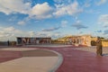 GOZO, MALTA - NOVEMBER 8, 2017: Grounds of the Basilica of the National Shrine of the Blessed Virgin of Ta\' Pinu on the island of