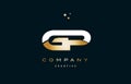 gp g p white yellow gold golden luxury alphabet letter logo ico