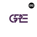 GPE Logo Letter Monogram Design Royalty Free Stock Photo