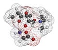 GPLC (glycine propionyl-L-carnitine) nutritional supplement molecule. Atoms are represented as spheres with conventional color