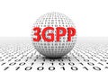 3GPP conceptual sphere binary code 3d Royalty Free Stock Photo
