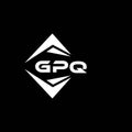 GPQ abstract technology logo design on Black background. GPQ creative initials letter logo concept Royalty Free Stock Photo