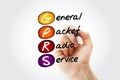 GPRS - General Packet Radio Service acronym Royalty Free Stock Photo