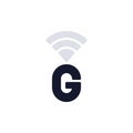 GPRS network connection flat icon Royalty Free Stock Photo