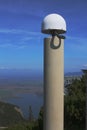 GPS antenna for geodetic measurements at a mountain peak