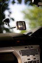 Gps device in a car Royalty Free Stock Photo