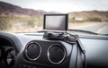 GPS device in a car Royalty Free Stock Photo