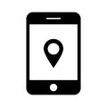 Gps device Line vector icon which can easily modify or edit Royalty Free Stock Photo