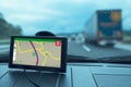 GPS car navigation device Royalty Free Stock Photo