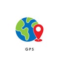 GPS. Global Positioning System. GPS icon. GPS vector. GPS icon vector. GPS logo. GPS symbol