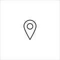 Gps glyph flat vector icon Royalty Free Stock Photo