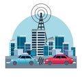 Gps location car service concept Royalty Free Stock Photo