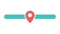 GPS Location Pin Icon for Map and Navigation Apps, vector design Generative AI Royalty Free Stock Photo