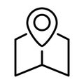 gps map location pointer icon Royalty Free Stock Photo