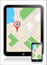 GPS map phone tab