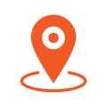 Gps marker, map pin icon Royalty Free Stock Photo