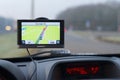 Gps navigation in car Royalty Free Stock Photo