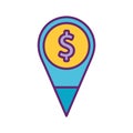 Gps navigation pin money strategy digital marketing