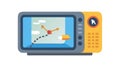 GPS Navigation System, Digital Map, Location Tracking, vector design Generative AI Royalty Free Stock Photo