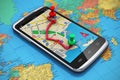 GPS navigation, travel and tourism concept Royalty Free Stock Photo