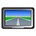 GPS navigation - vector illustration Royalty Free Stock Photo