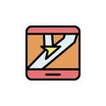 Gps, tablet, map icon. Simple color with outline vector elements of navigation icons for ui and ux, website or mobile application Royalty Free Stock Photo