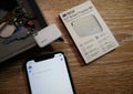 GPS tracker for location tracking. Sensor for determining the location
